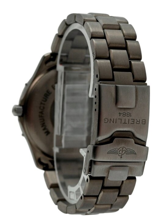 Breitling 40mm Men\'s Aerospace Titanium Multifunction Blue Dial Watch- E56062! main image 7